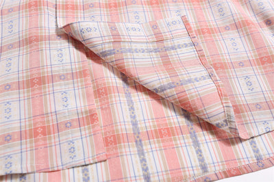 Camisa a Cuadros Manga Corta Unisex - Image 29