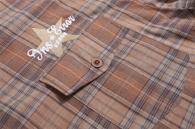 Camisa Casual de Cuadros Manga Corta para Hombre - Image 20