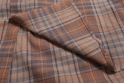 Camisa Casual de Cuadros Manga Corta para Hombre - Image 25