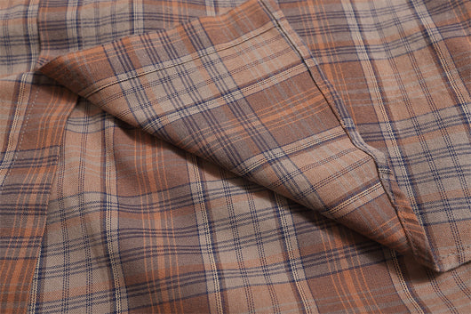 Camisa Casual de Cuadros Manga Corta para Hombre - Image 25