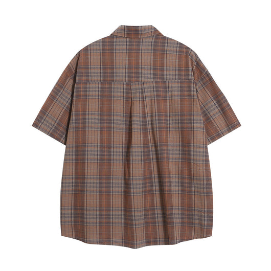 Camisa Casual de Cuadros Manga Corta para Hombre - Image 27