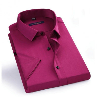 Camisa Formal Stretch Talla Grande para Hombre - Sin Planchado, Manga Larga - Image 10