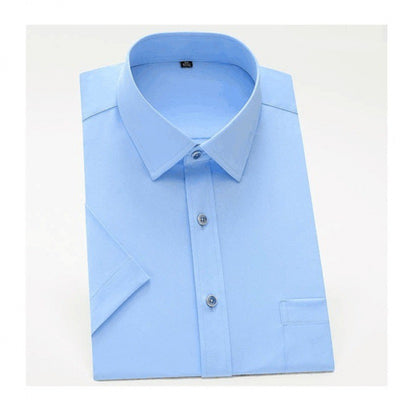 Camisa Formal Stretch Talla Grande para Hombre - Sin Planchado, Manga Larga - Image 11