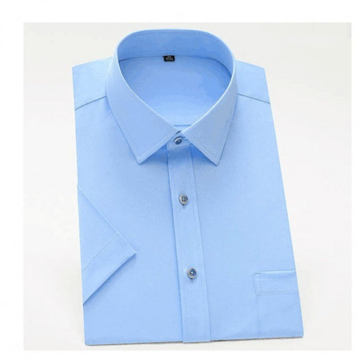 Camisa Formal Stretch Talla Grande para Hombre - Sin Planchado, Manga Larga - Image 11