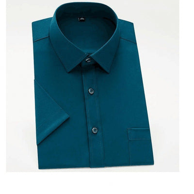 Camisa Formal Stretch Talla Grande para Hombre - Sin Planchado, Manga Larga - Image 15