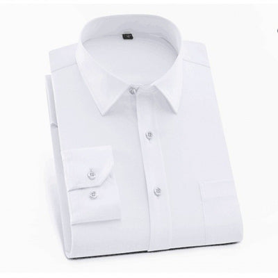 Camisa Formal Stretch Talla Grande para Hombre - Sin Planchado, Manga Larga - Image 24