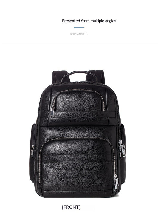 Mochila de Viaje en Cuero Genuino para Hombre - Image 11
