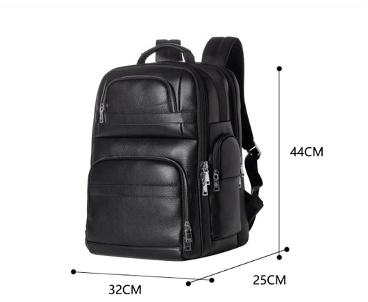 Mochila de Viaje en Cuero Genuino para Hombre - Image 20