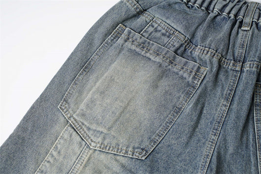 Pantalones Cargo Holgados de Algodón Puro con Drapeado Fluido - Image 17
