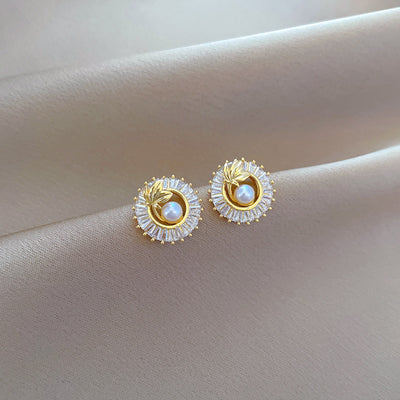 Conjunto de Joyería Elegante: Collar, Anillo y Aretes con Hojas y Cristales - Image 16