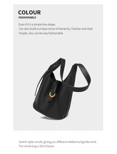 Bolso de Cuero Genuino con Asa de Hombro - Image 50
