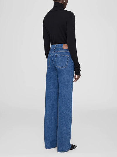 Jeans Rectos de Cintura Media 100% Algodón con Stretch - Image 8