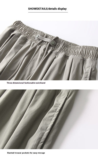 Pantalones Drapeados con Efecto Fresco y Encaje Trendy - Image 33