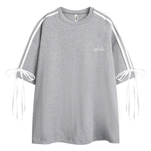 Camiseta de Hombre a Rayas con Cordones y Manga Corta - Image 25