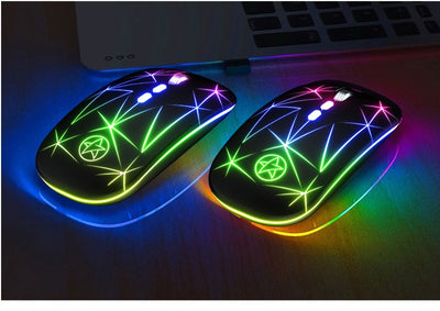 Ratón Inalámbrico Bluetooth Dual Mode con Luz LED, 5 Botones y Rueda de Metal - Image 19