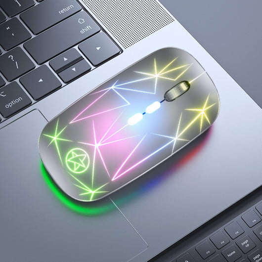 Ratón Inalámbrico Bluetooth Dual Mode con Luz LED, 5 Botones y Rueda de Metal - Image 22