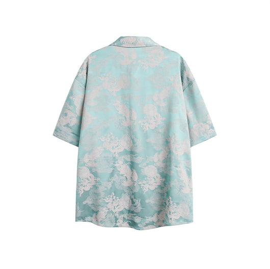 Camisa Estampada con Patrón Dragón para Hombre - Image 27