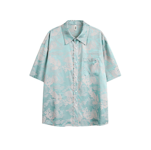 Camisa Estampada con Patrón Dragón para Hombre - Image 28