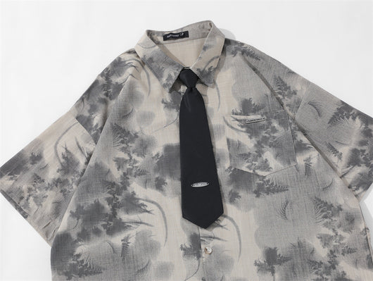 Camisa Casual de Camuflaje Manga Corta para Hombre - Image 26