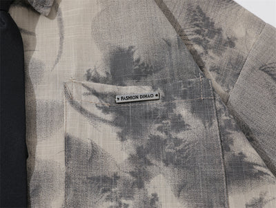 Camisa Casual de Camuflaje Manga Corta para Hombre - Image 31