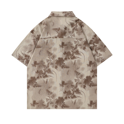 Camisa Casual de Camuflaje Manga Corta para Hombre - Image 34