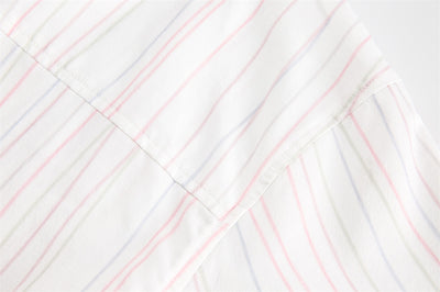 Camisa de Rayas Verticales Manga Corta para Hombre - Image 20