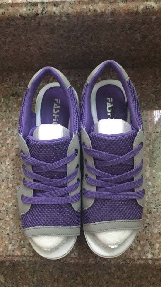 Sandalias Plataforma Boca de Pez con Malla y Base de Madera para Mujer - Image 14