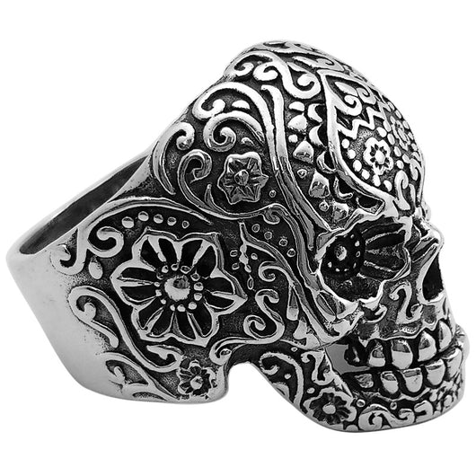 Anillo de Calavera Tailandés de Plata Maciza - Diseño Vintage Dominante para Hombre - Image 19