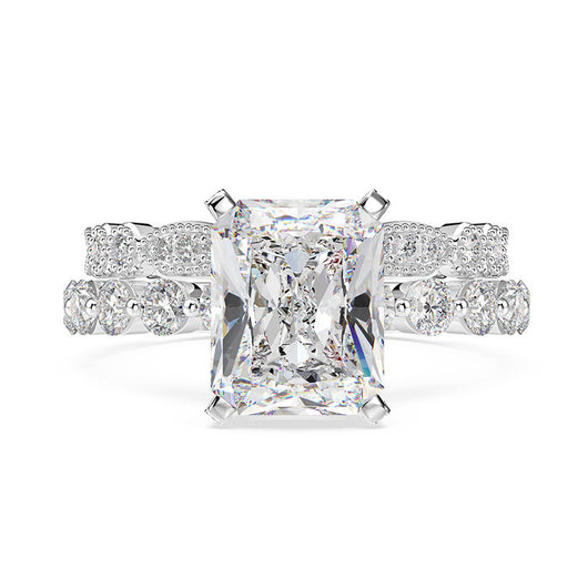 Anillo de Plata 925 con Diamante Cuadrado de Alto Carbono - Image 19