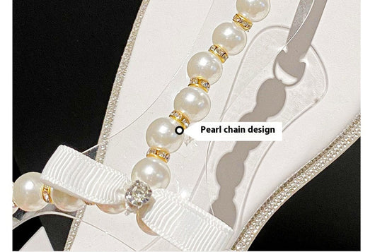 Sandalias Planas con Strass y Perlas para Mujer - Image 15