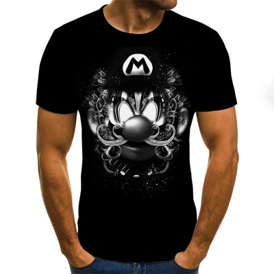 Camisetas Estampadas 3D Calavera Horror - Manga Corta Unisex - Image 9
