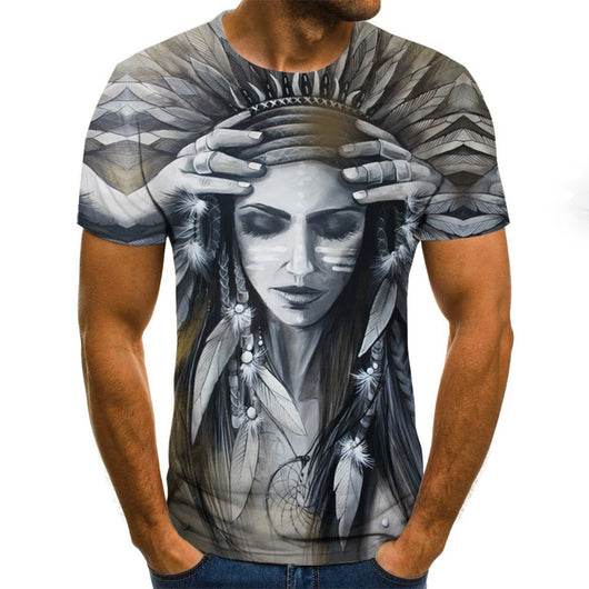 Camisetas Estampadas 3D Calavera Horror - Manga Corta Unisex - Image 11