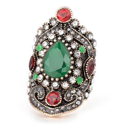 Anillo Vintage Diamante Azul Cristal - Image 7