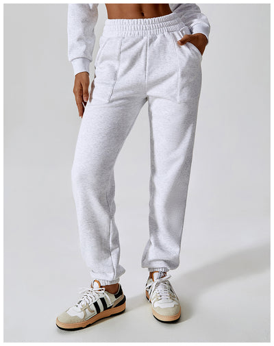 Pantalones Deportivos de Terciopelo Polar para Mujer - Corte Recto y Cómodo - Image 10