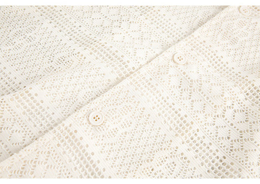 Camisa Cubana Pareja Hueca Cuello Abierto Manga Corta - Image 23