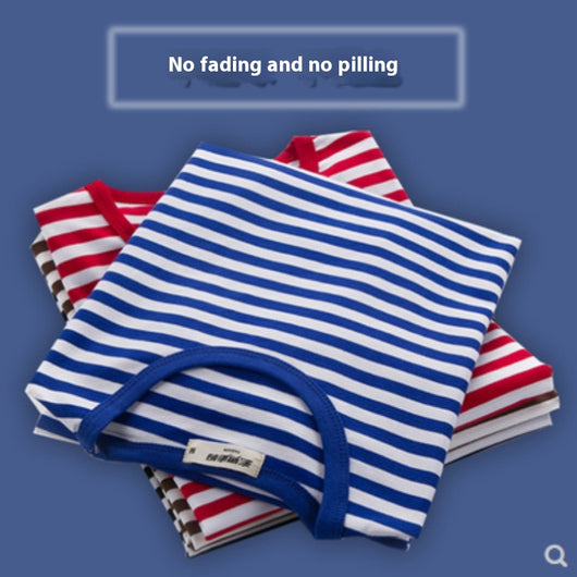 Playera Hombre Cuello Redondo a Rayas Manga Corta Verano - Image 10