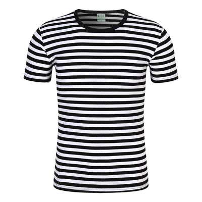 Playera Hombre Cuello Redondo a Rayas Manga Corta Verano - Image 11