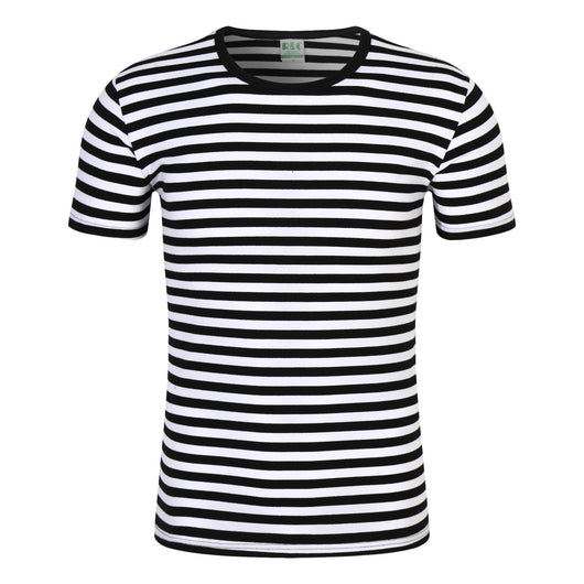 Playera Hombre Cuello Redondo a Rayas Manga Corta Verano - Image 11
