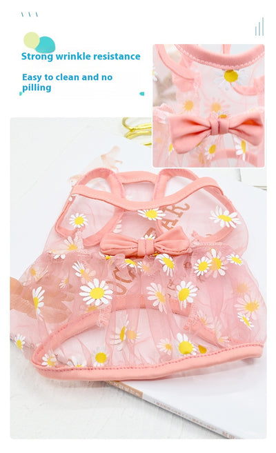 Chaleco de Malla Estampado Gatos y Perros Margaritas - Image 17