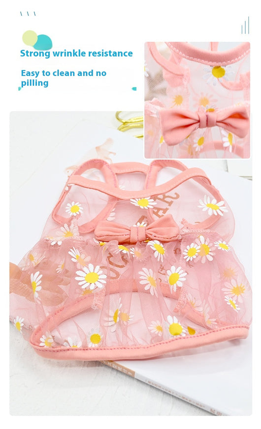 Chaleco de Malla Estampado Gatos y Perros Margaritas - Image 17