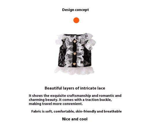 Chaleco de Encaje con Tracción para Gatos y Cachorros - Ropa Ligera para Mascotas - Image 27