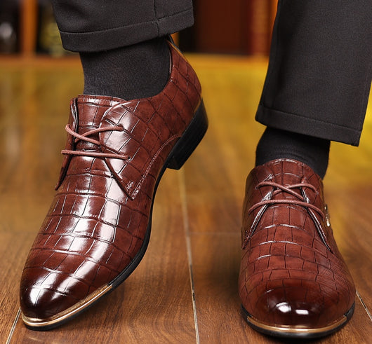 Zapatos de Cuero Formal Punta Fina Talla Grande - Calzado Ejecutivo Premium para Hombre - Image 13