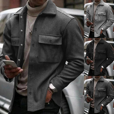 Chaqueta Slim Fit Casual para Hombre - Estilo Moderno y Versátil - Image 14