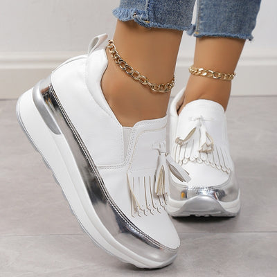 Zapatos Casuales Plataforma Muffin con Flecos para Mujer - Image 7