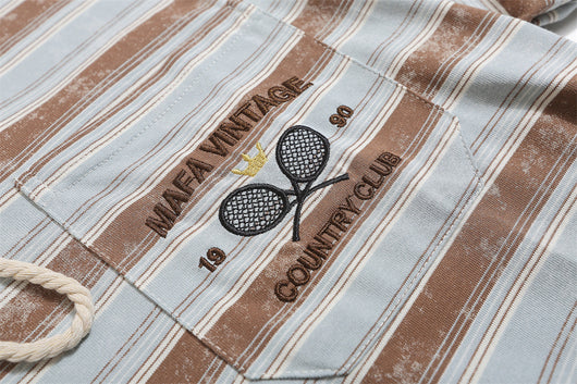 Polo Rayado Casual de Manga Corta para Hombre - Image 29