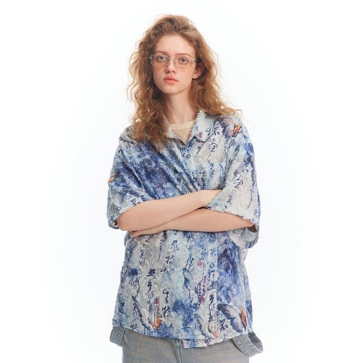 Camisa Mariposa de Manga Corta Unisex - Image 27