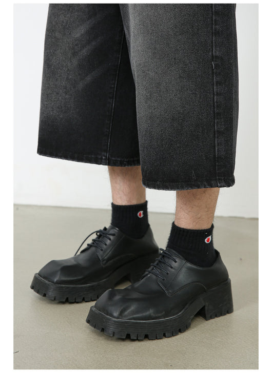 Pantalones Denim Sueltos Grises Estilo Americano Capri - Image 16