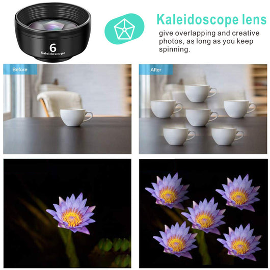 Kit de 10 Lentes Gran Angular Macro Ojo de Pez para Smartphone - Image 24