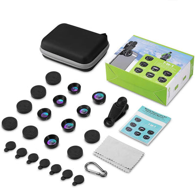 Kit de 10 Lentes Gran Angular Macro Ojo de Pez para Smartphone - Image 39
