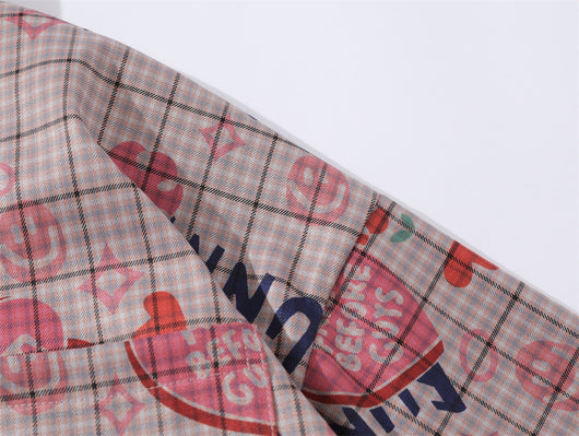 Camisa Casual de Cuadros Love Letter para Hombre - Image 19